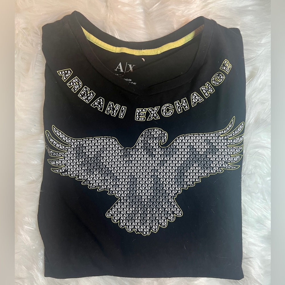 Armani Exchange Men’s Black with White Logo T-shirt! So Stylin’!